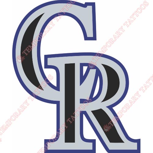 Colorado Rockies Customize Temporary Tattoos Stickers NO.1565